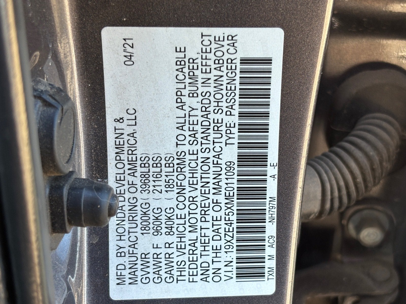 2021 Honda Insight EX