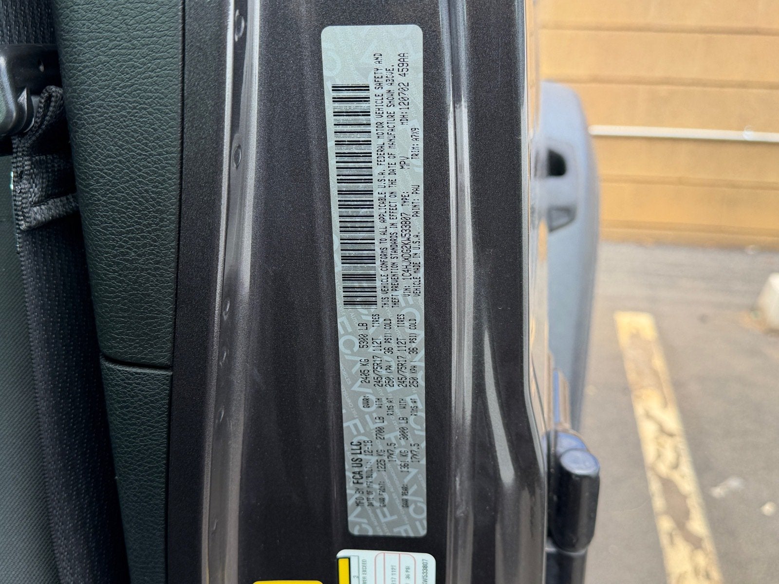 2019 Jeep Wrangler Unlimited Sport S