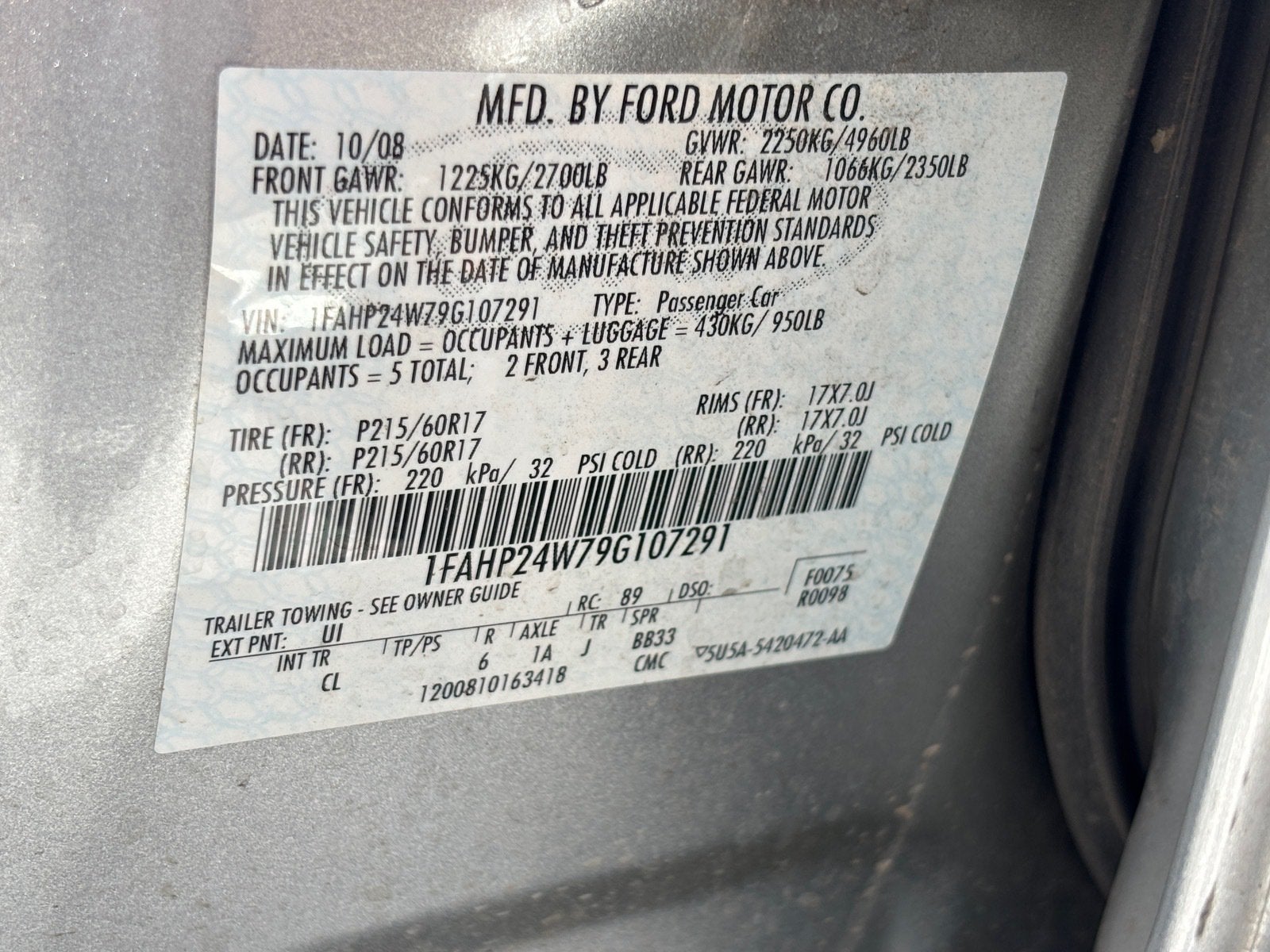 2009 Ford Taurus SEL