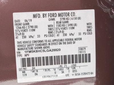 2020 Ford Explorer Platinum