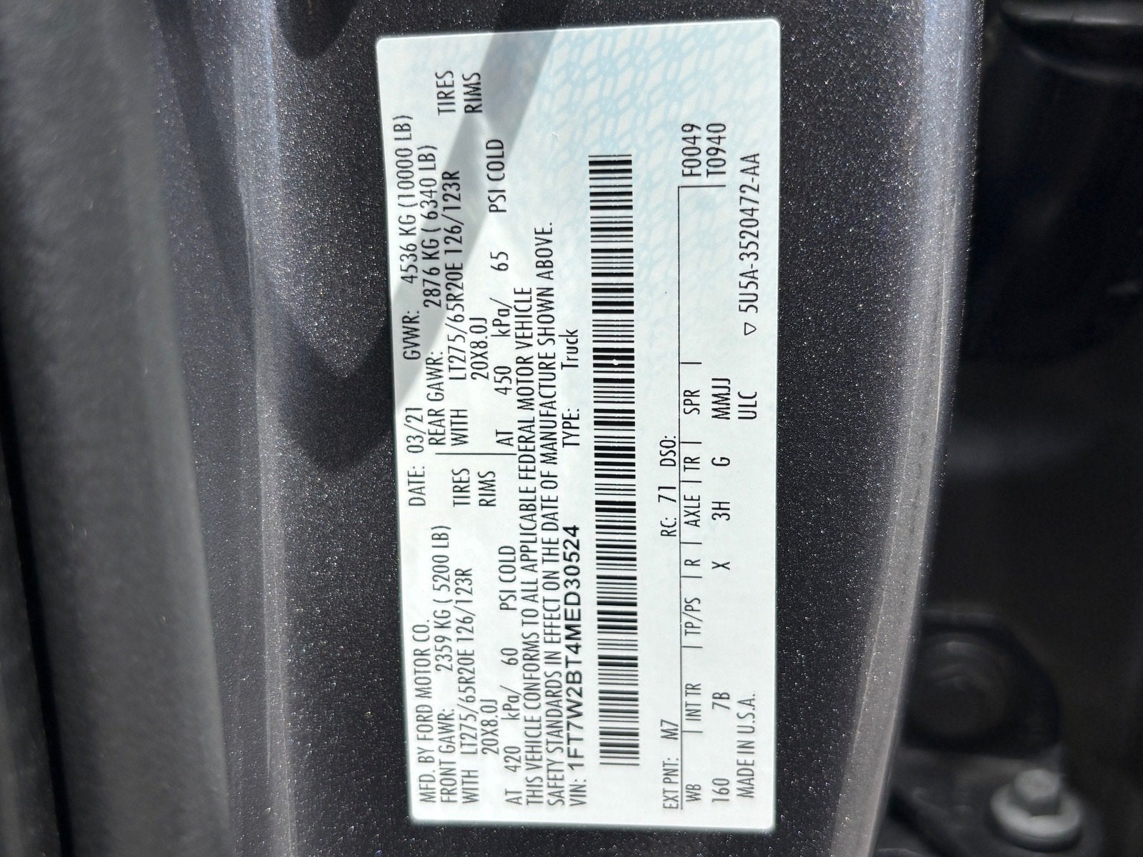 2021 Ford Super Duty F-250 SRW Platinum