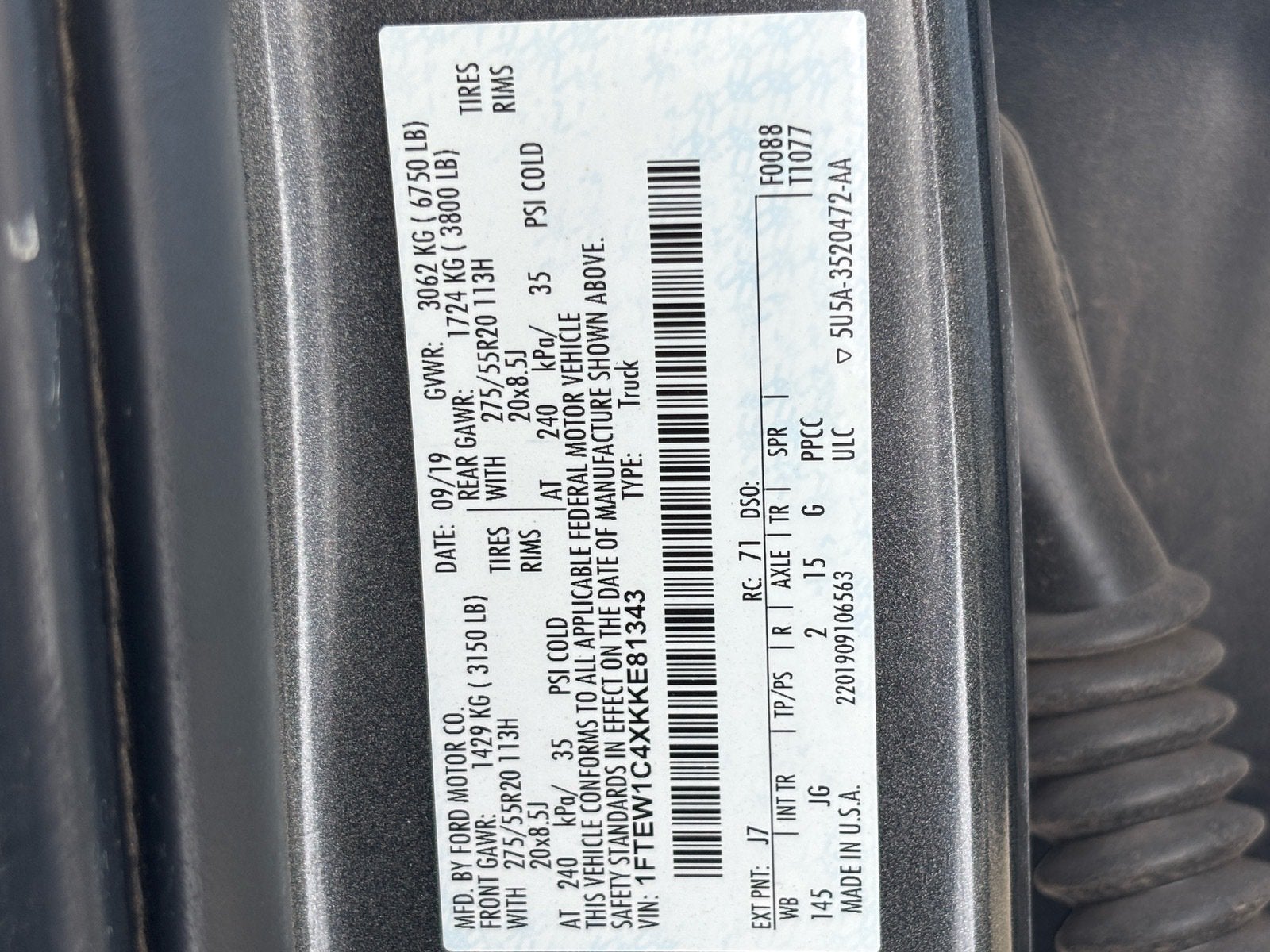 2019 Ford F-150 XL