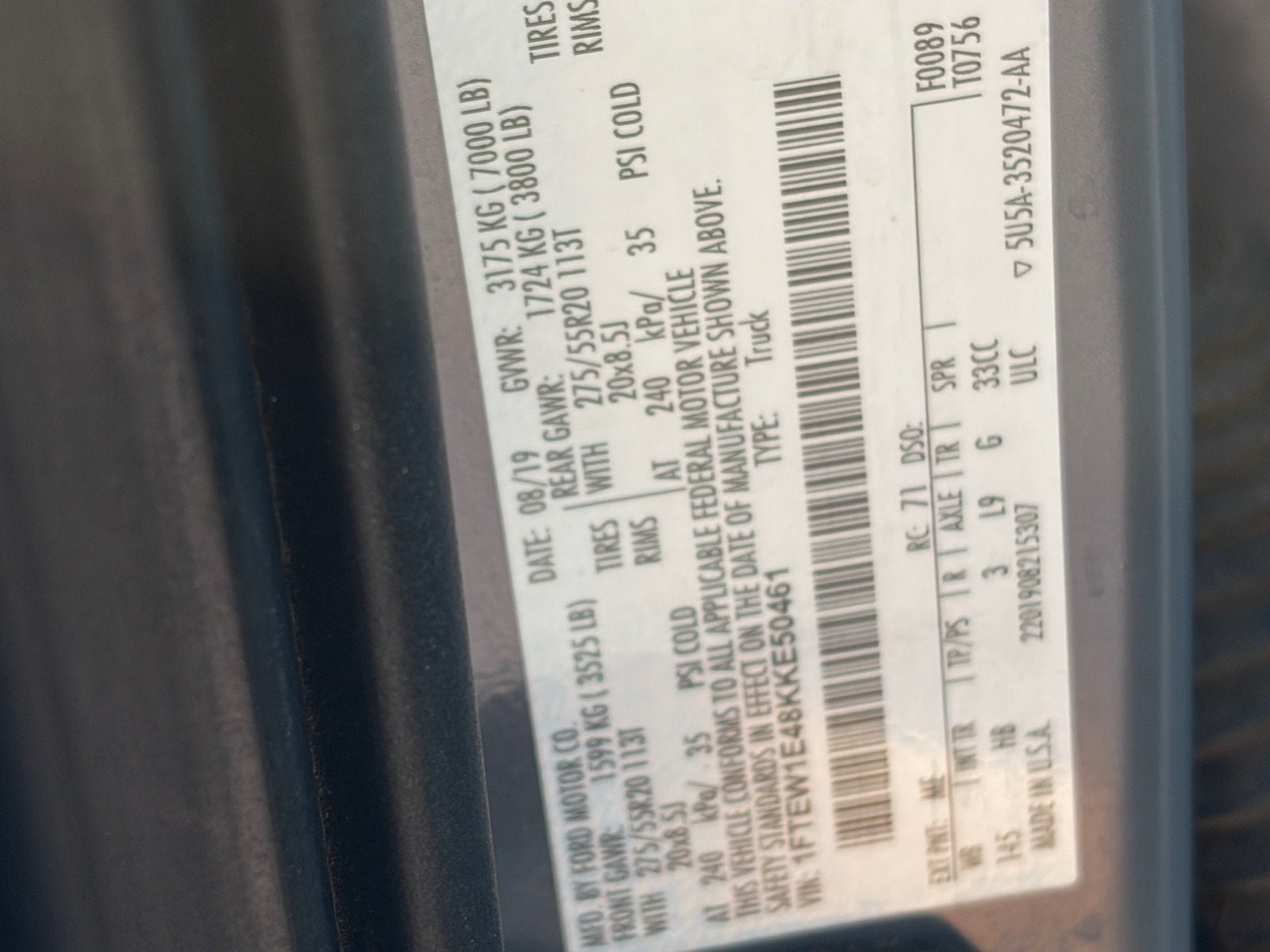 2019 Ford F-150 LARIAT