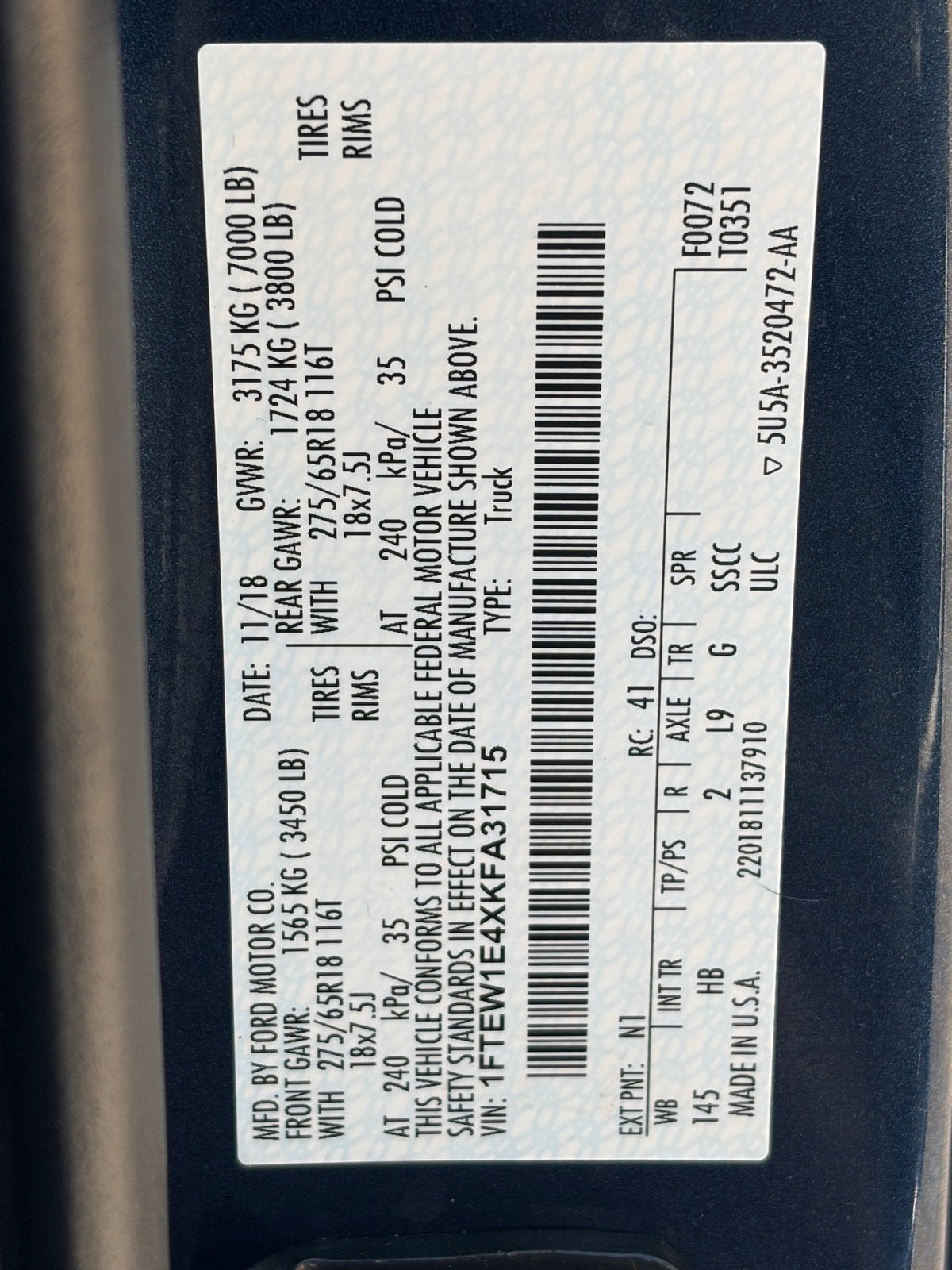 2019 Ford F-150 LARIAT