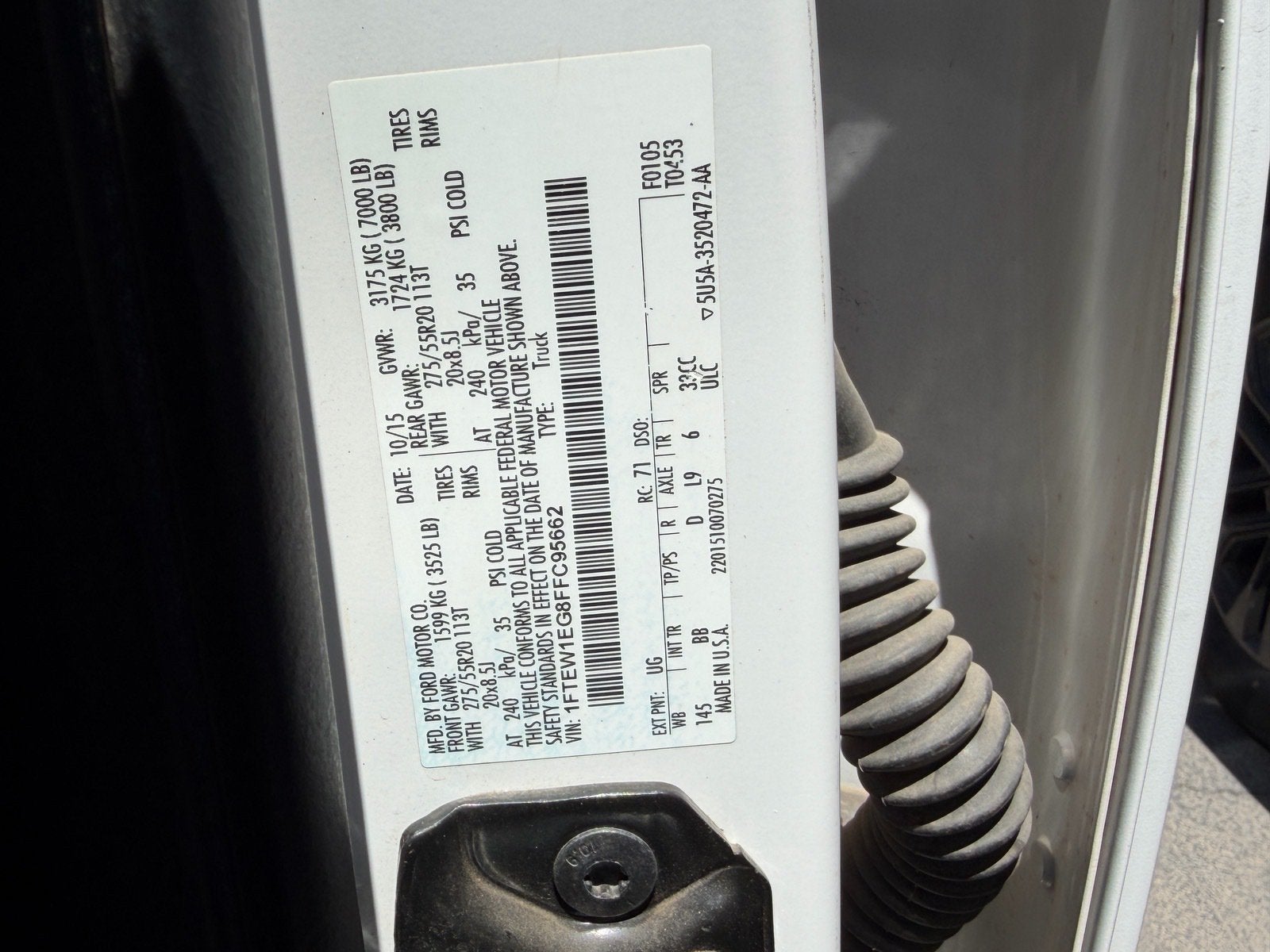 2015 Ford F-150 Platinum