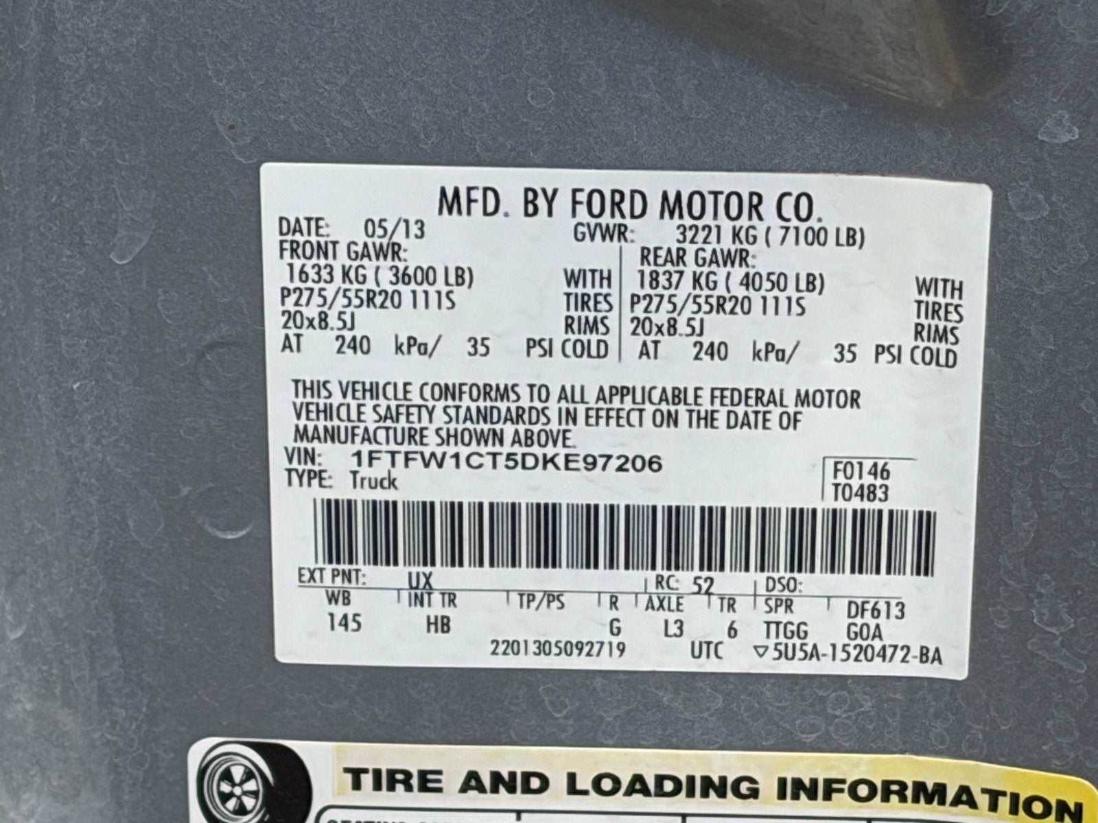 2013 Ford F-150 Lariat