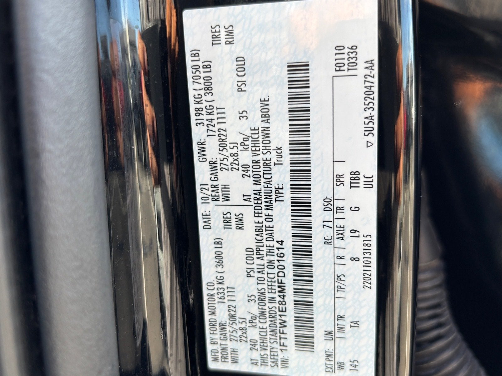 2021 Ford F-150 Limited