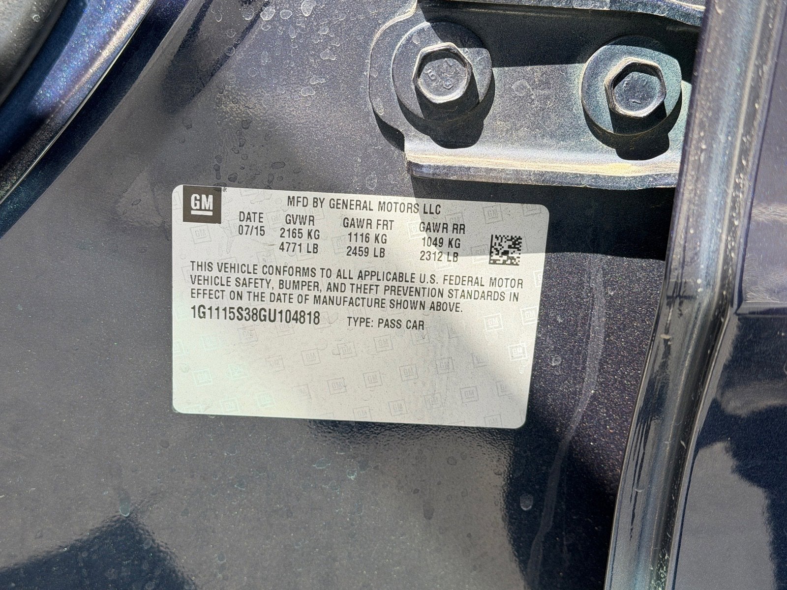 2016 Chevrolet Impala LT