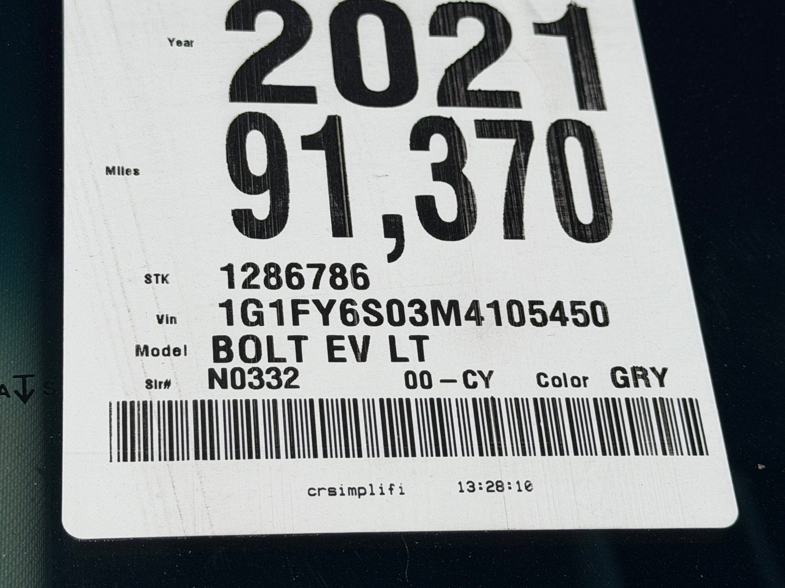 2021 Chevrolet Bolt EV LT