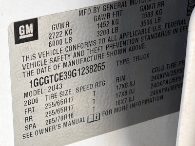 2016 Chevrolet Colorado 4WD LT