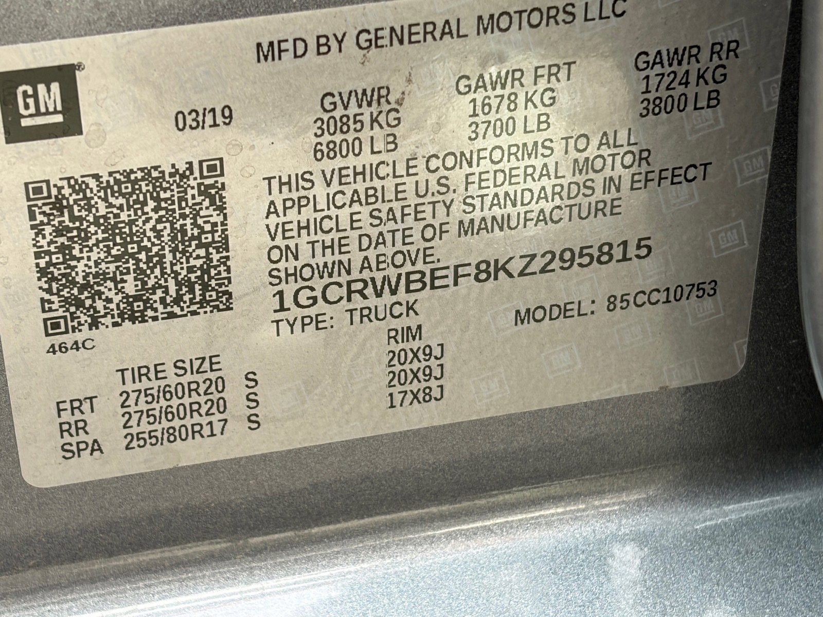 2019 Chevrolet Silverado 1500 Custom