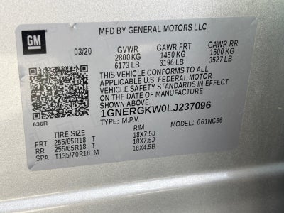 2020 Chevrolet Traverse LT Cloth