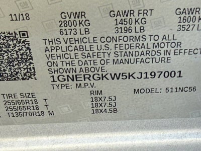 2019 Chevrolet Traverse LT Cloth