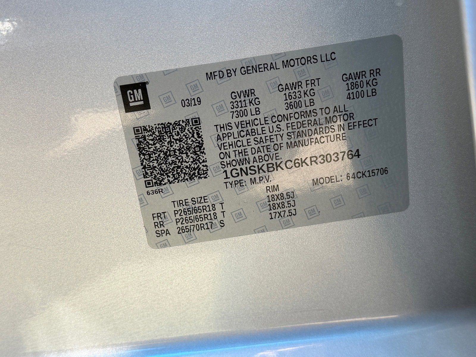 2019 Chevrolet Tahoe LT