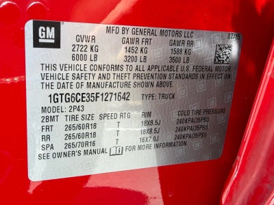 2015 GMC Canyon 4WD SLT