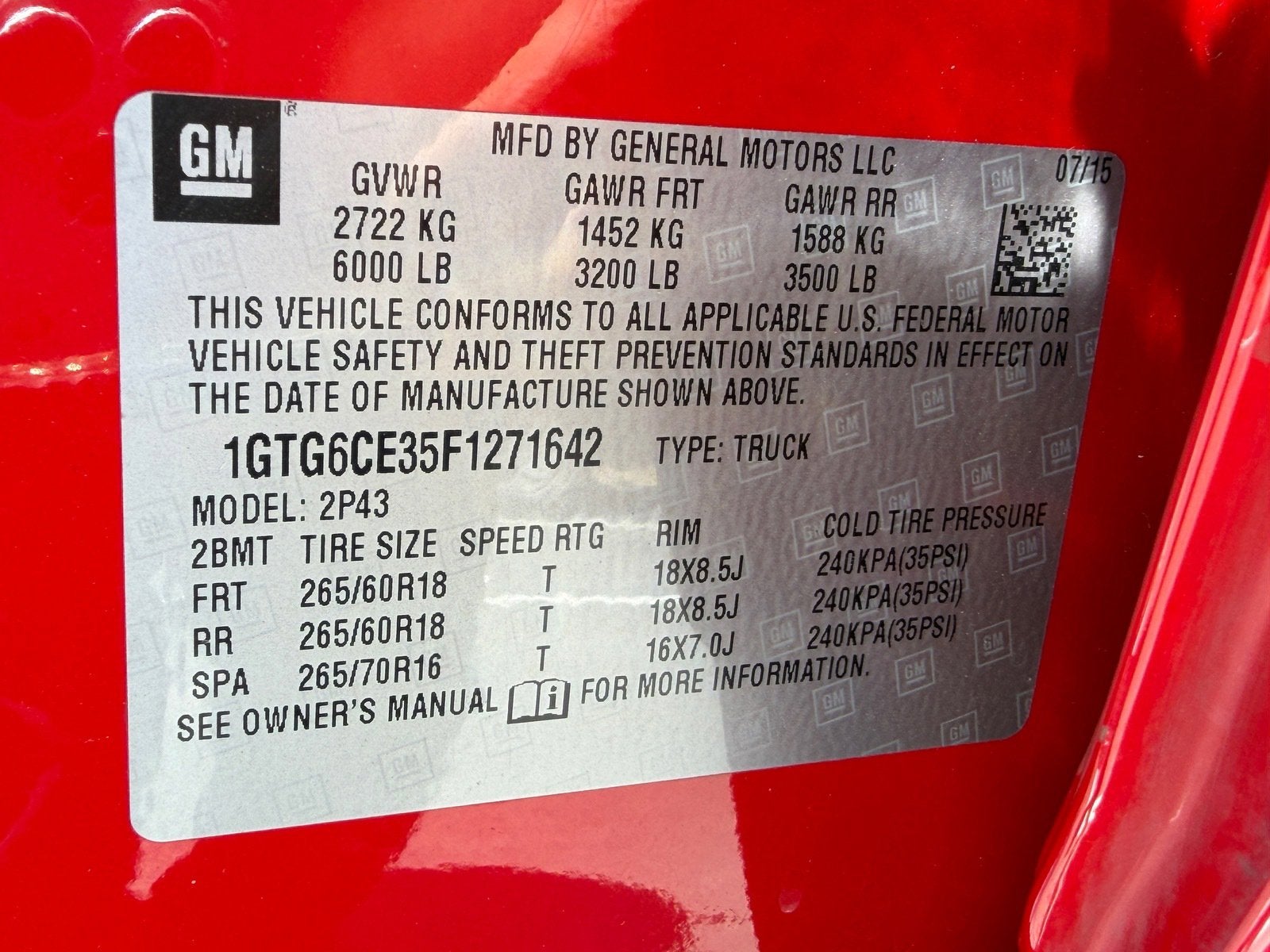 2015 GMC Canyon 4WD SLT