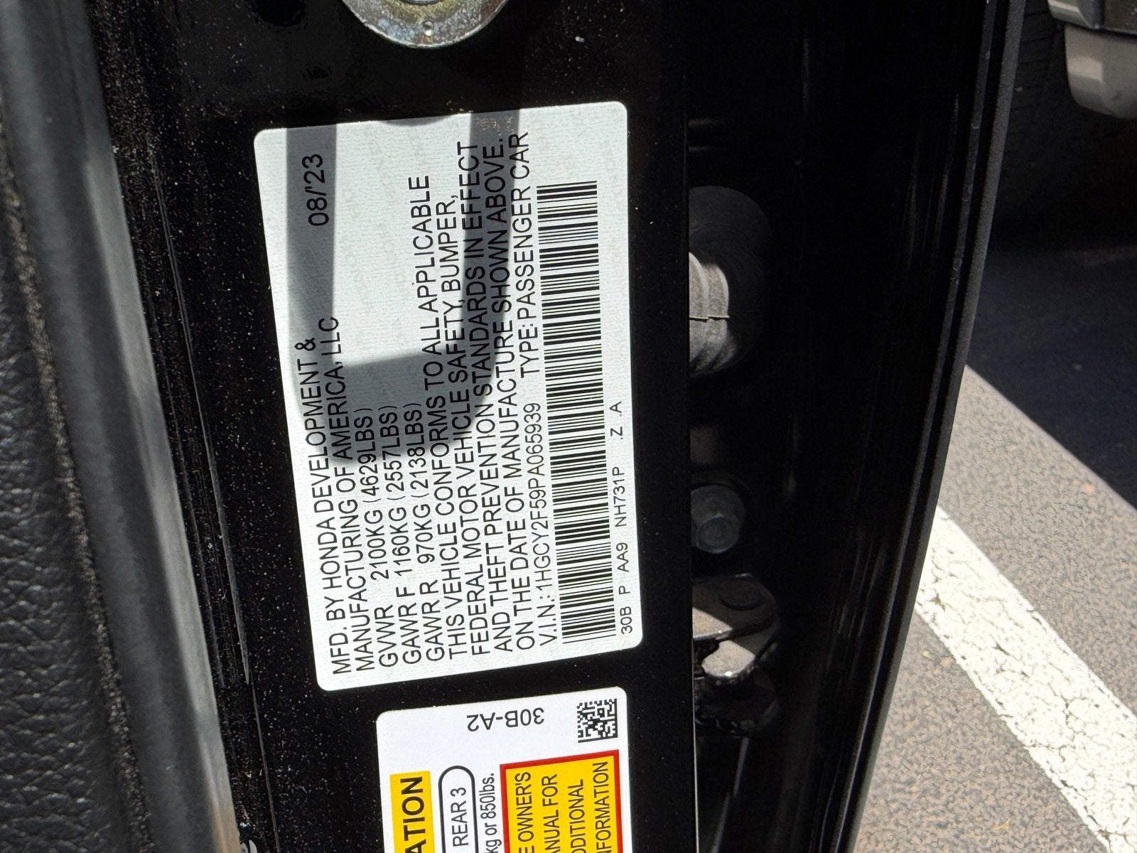 2023 Honda Accord Hybrid Sport