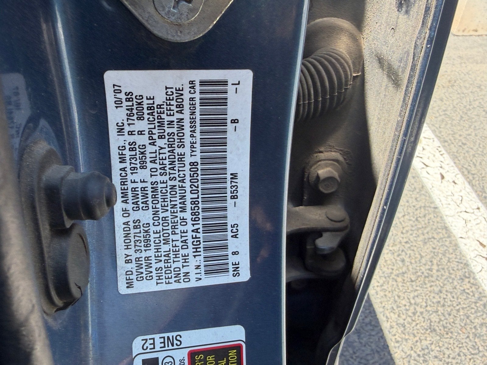 2008 Honda Civic Sdn EX