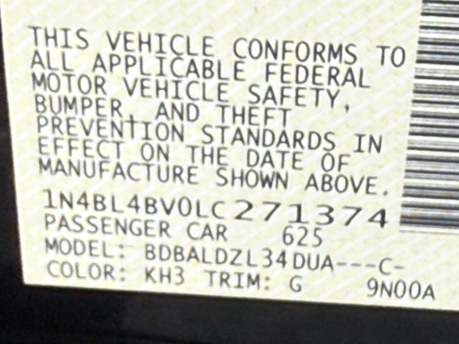 2020 Nissan Altima 2.5 S