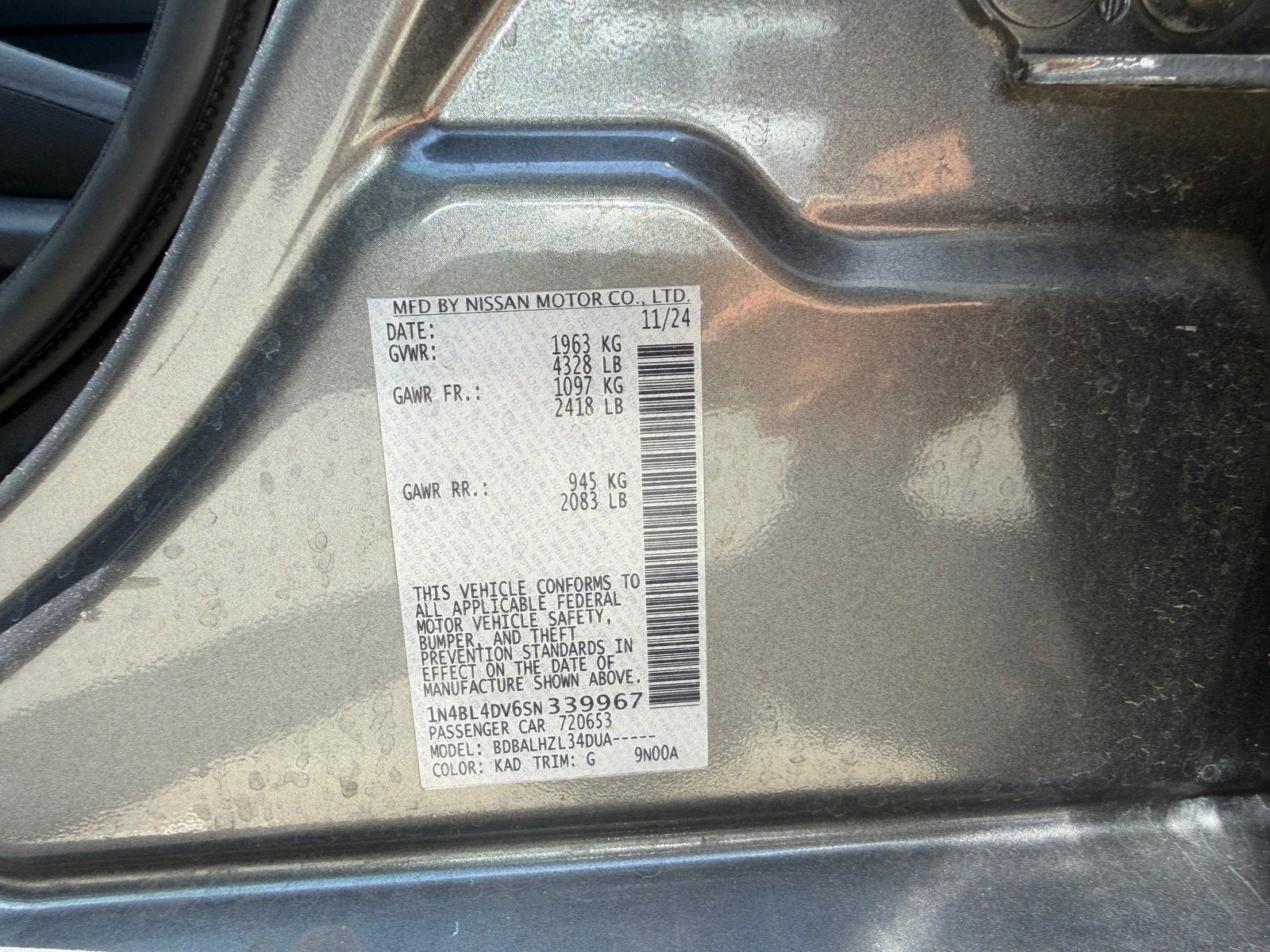2025 Nissan Altima SV