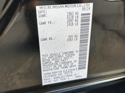 2025 Nissan Altima SV