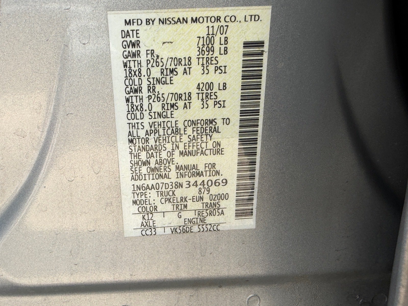 2008 Nissan Titan SE