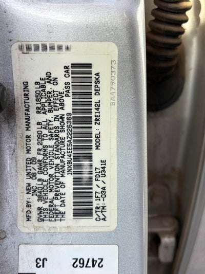 2010 Toyota Corolla S