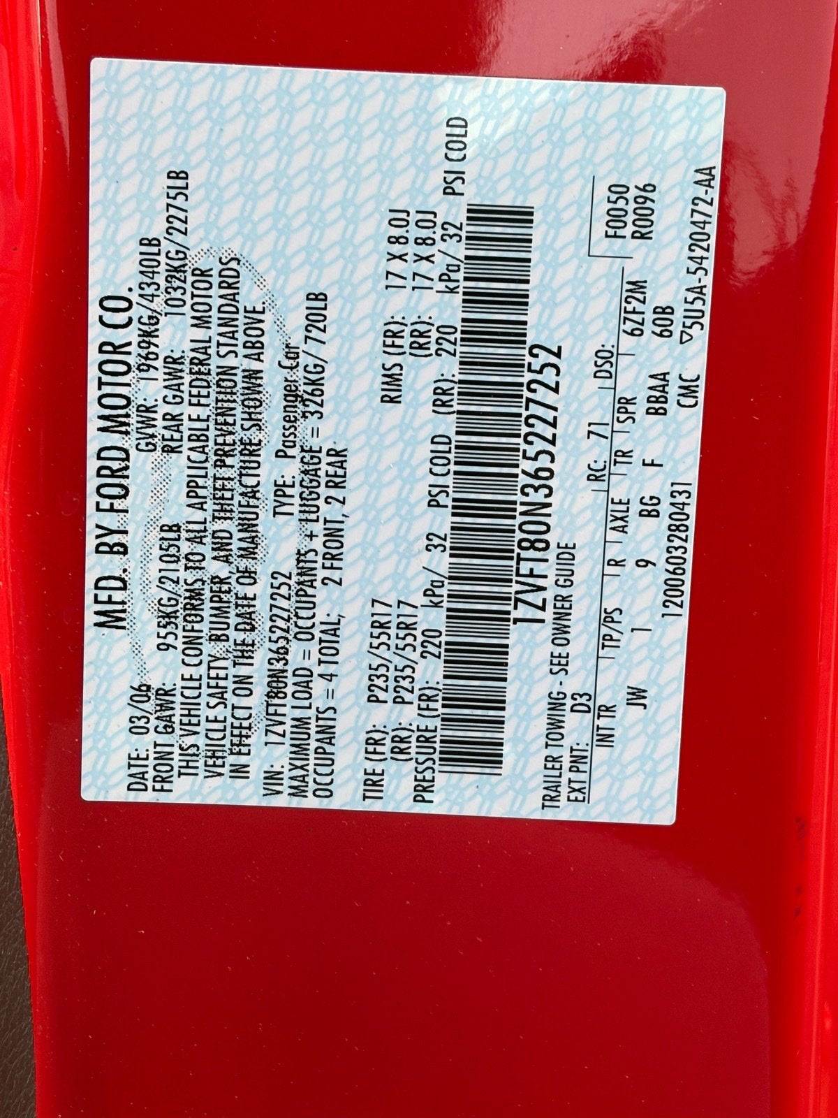 2006 Ford Mustang V6