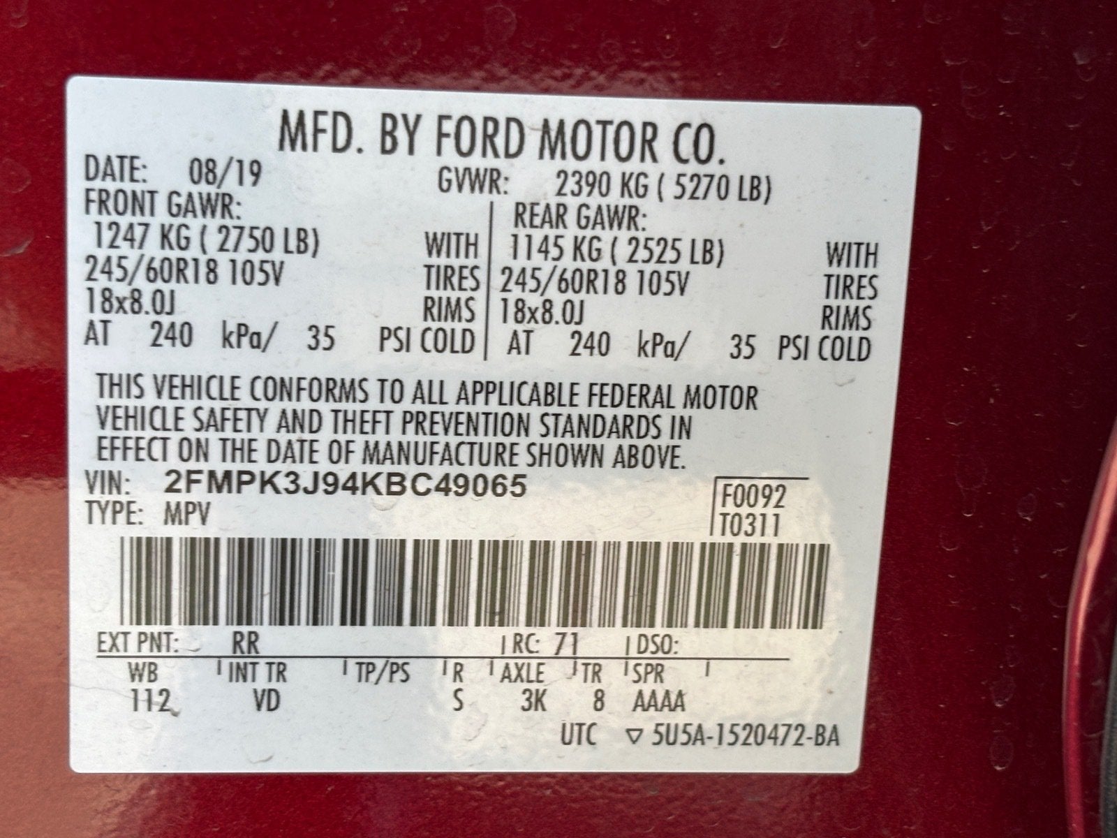 2019 Ford Edge SEL