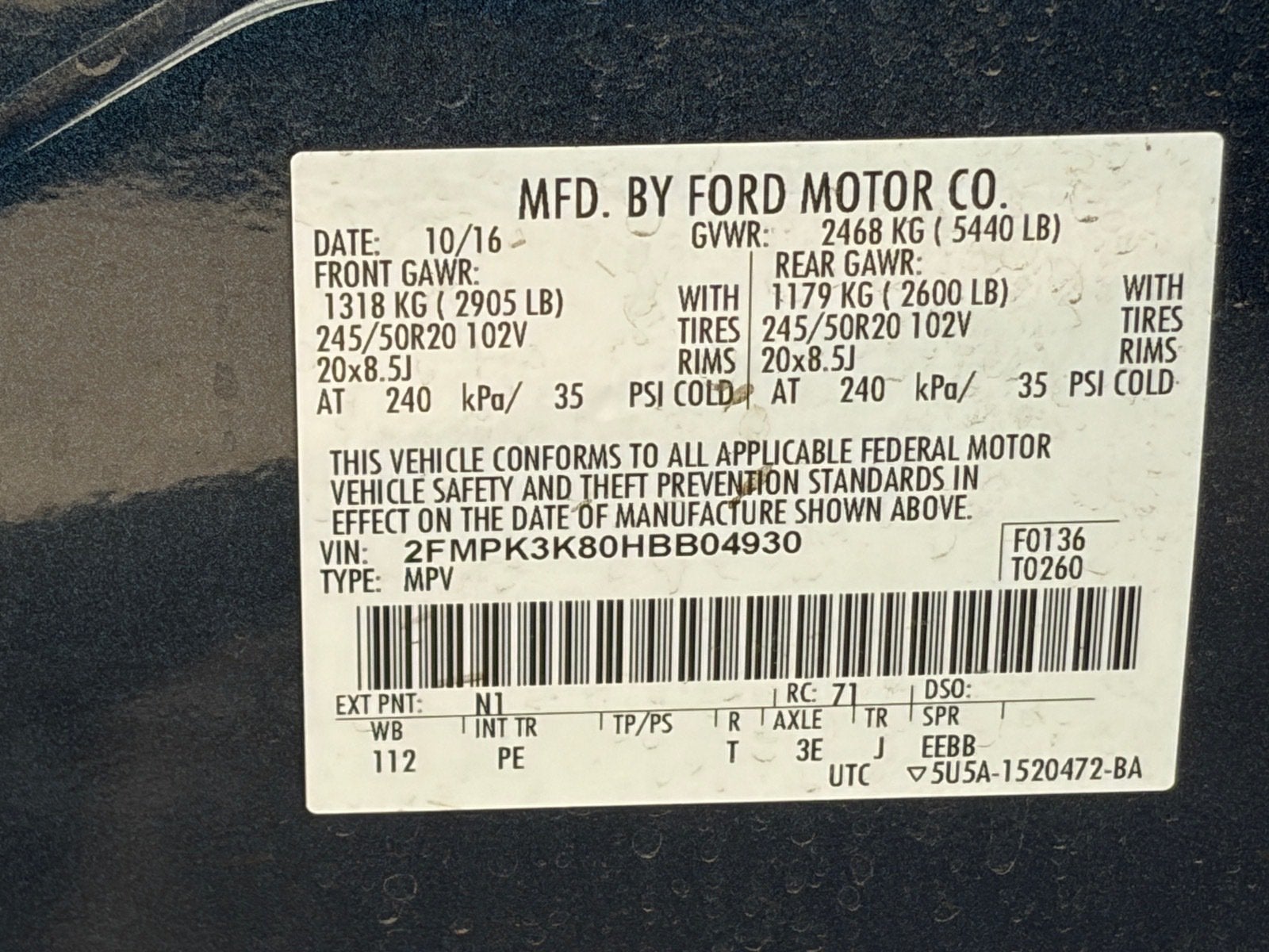 2017 Ford Edge Titanium