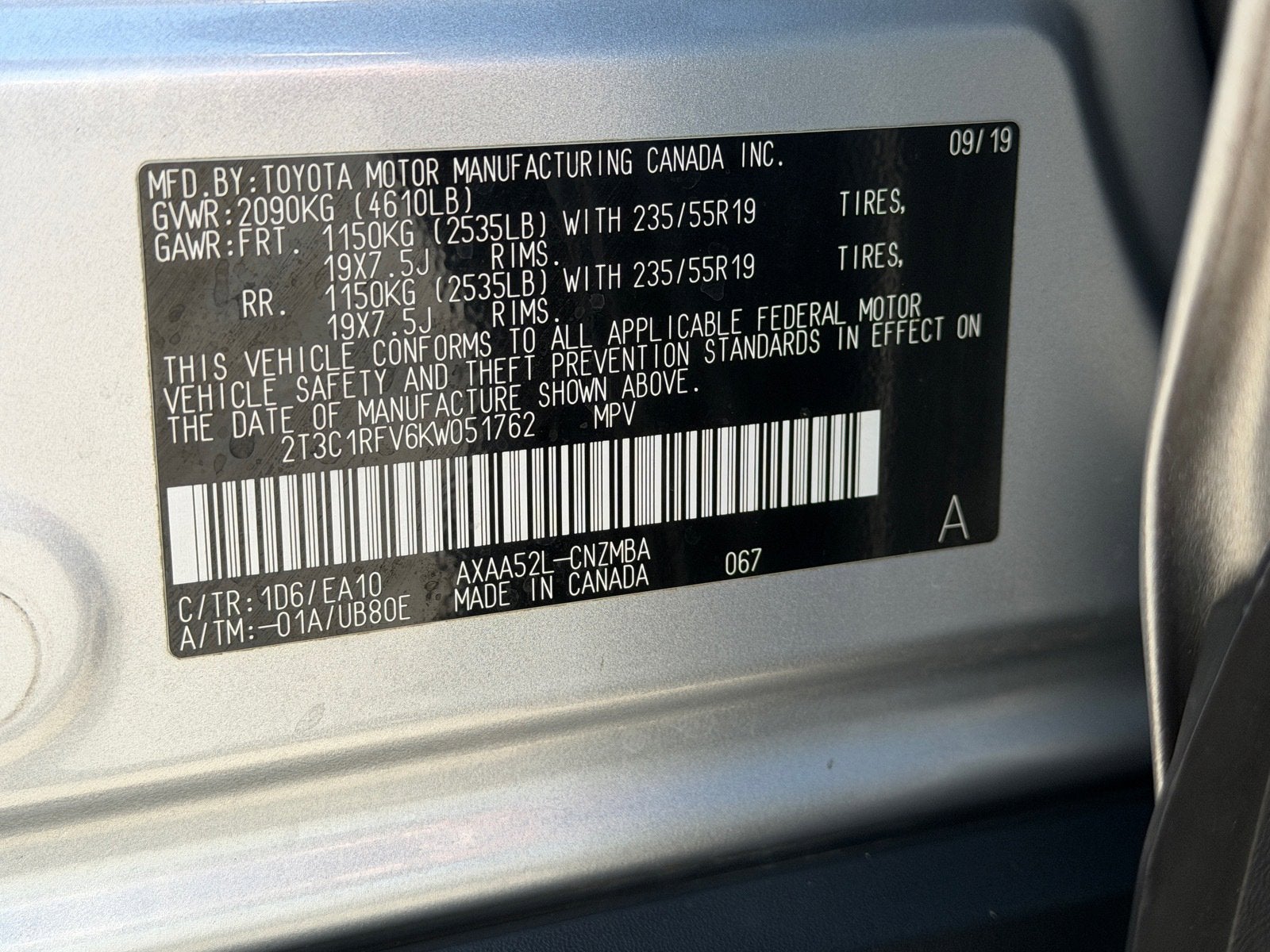 2019 Toyota RAV4 XLE Premium