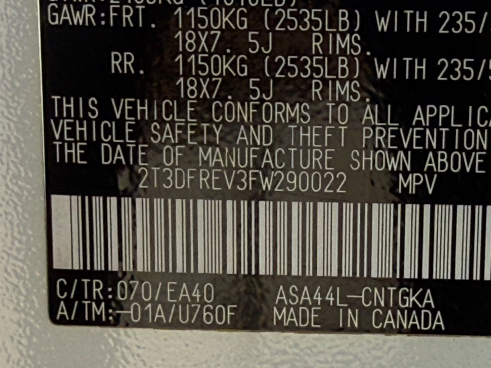 2015 Toyota RAV4 Limited