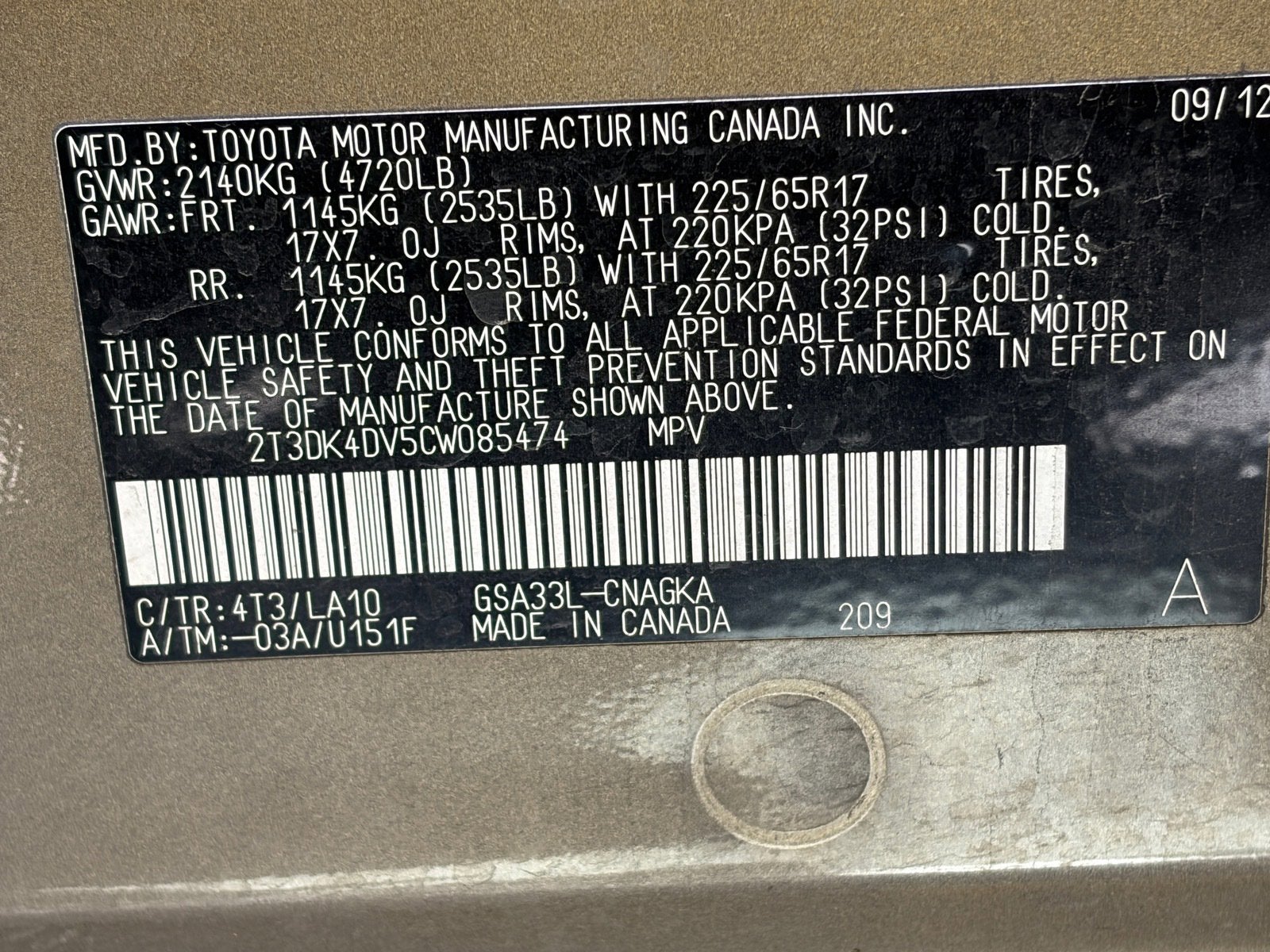 2012 Toyota RAV4 Limited