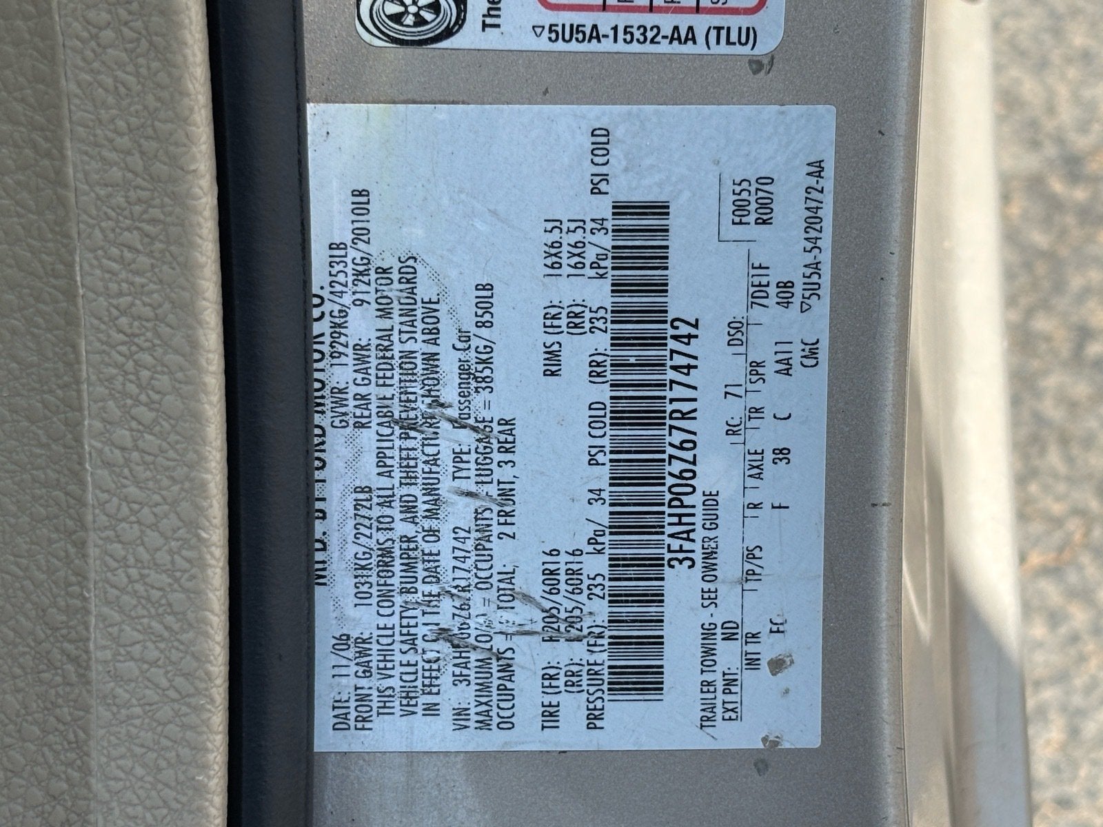 2007 Ford Fusion S