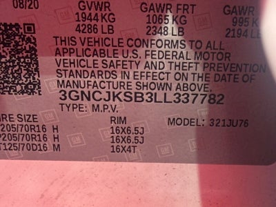 2020 Chevrolet Trax LS