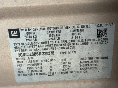 2018 Chevrolet Trax LT