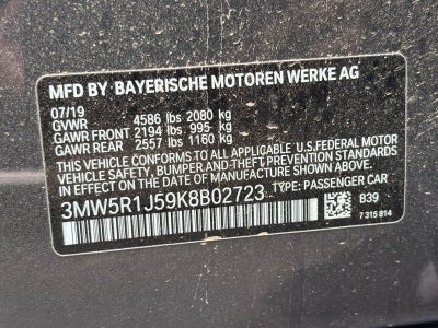 2019 BMW 3 Series 330i