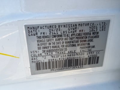 2025 Nissan Sentra SR