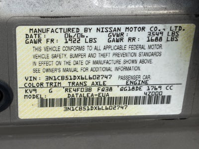 2006 Nissan Sentra 1.8 S