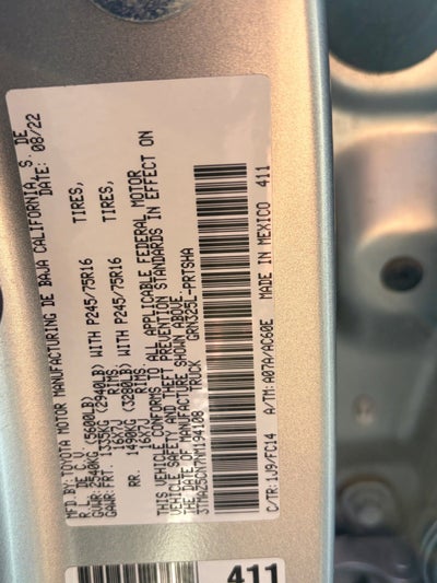 2022 Toyota Tacoma 2WD Base