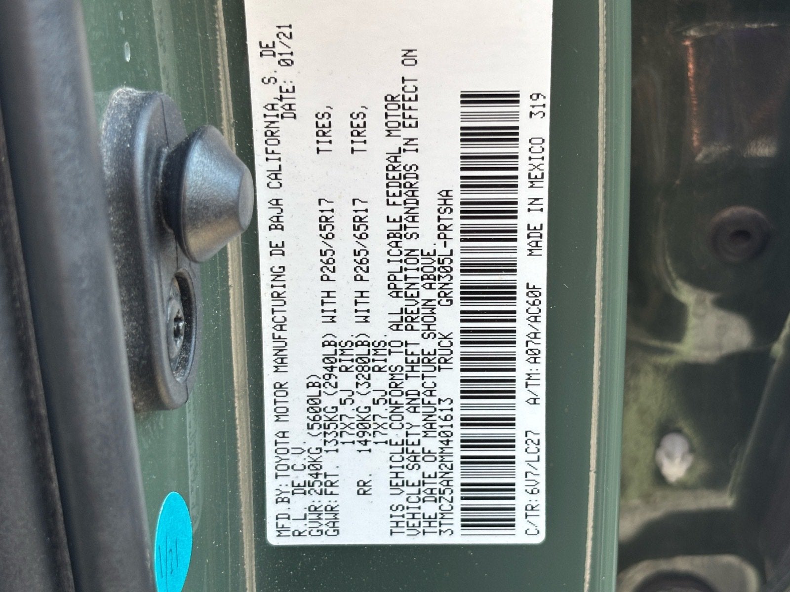 2021 Toyota Tacoma 4WD TRD Sport