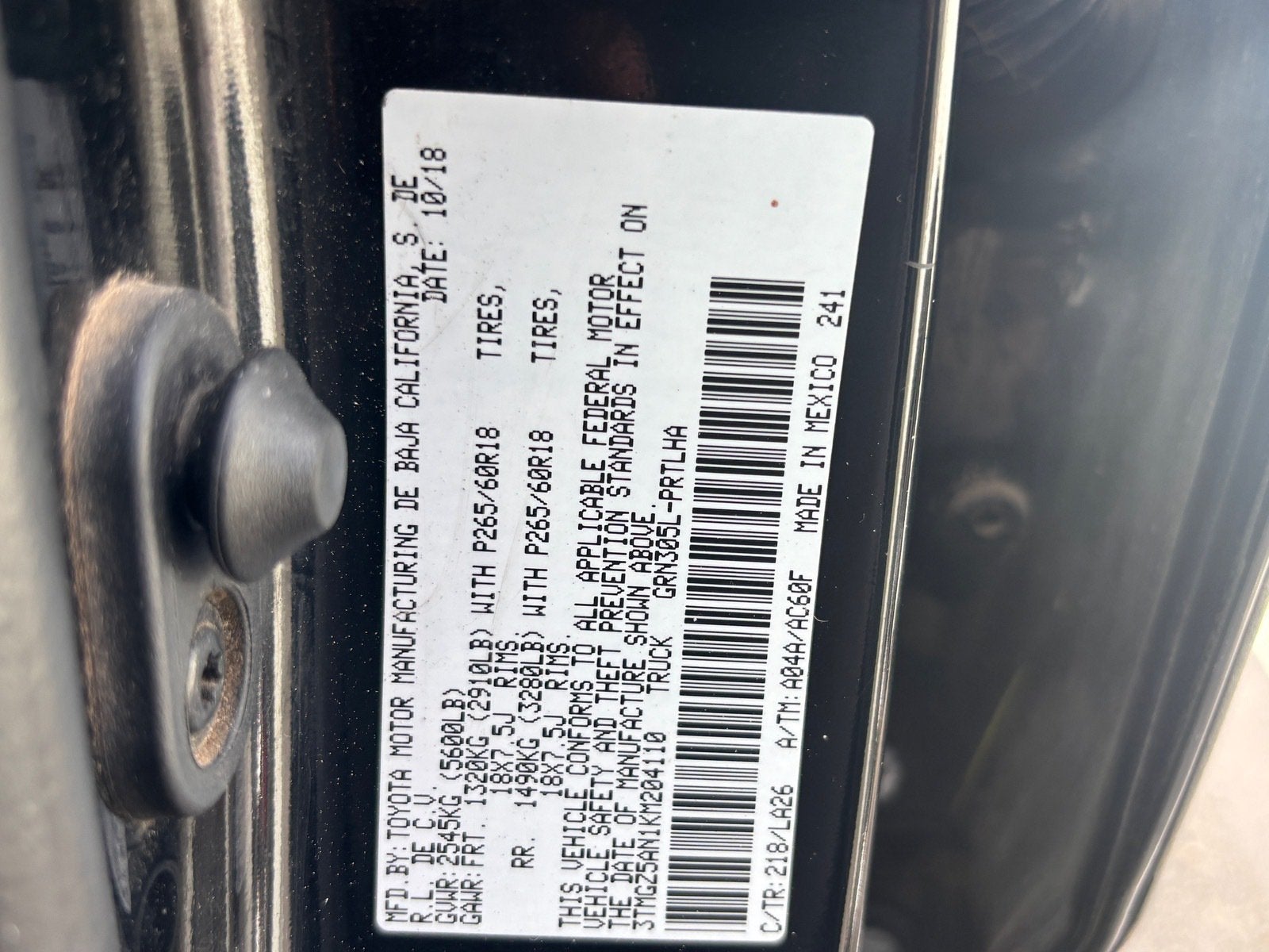 2019 Toyota Tacoma 4WD Limited