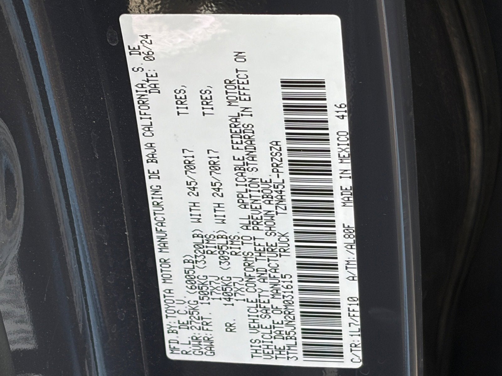 2024 Toyota Tacoma 4WD SR5