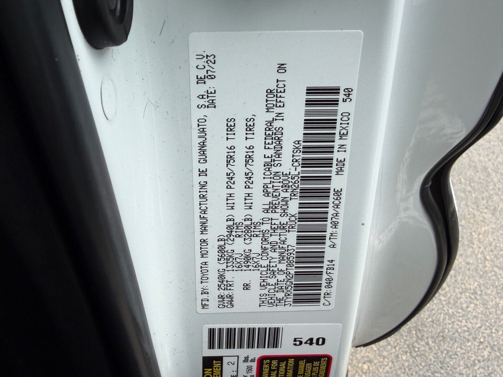 2023 Toyota Tacoma 2WD SR