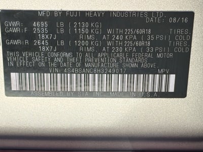 2017 Subaru Outback Limited