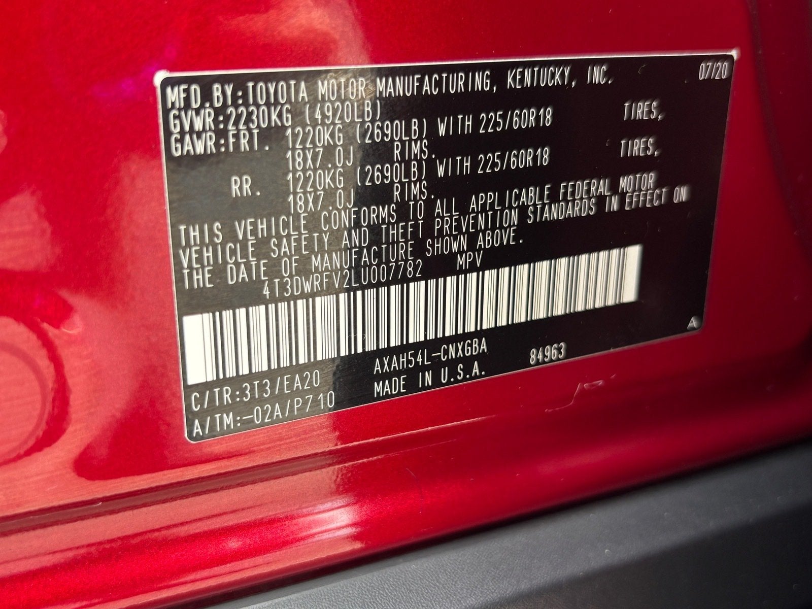 2020 Toyota RAV4 Hybrid Limited