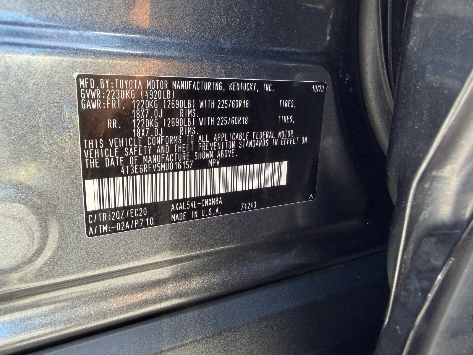 2021 Toyota RAV4 Hybrid XSE