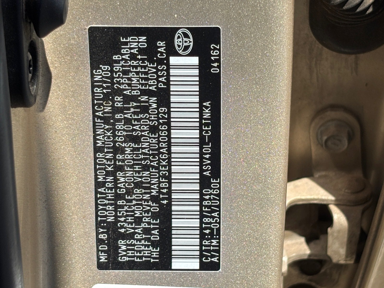 2010 Toyota Camry Base