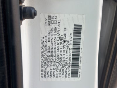 2022 Honda Odyssey Touring