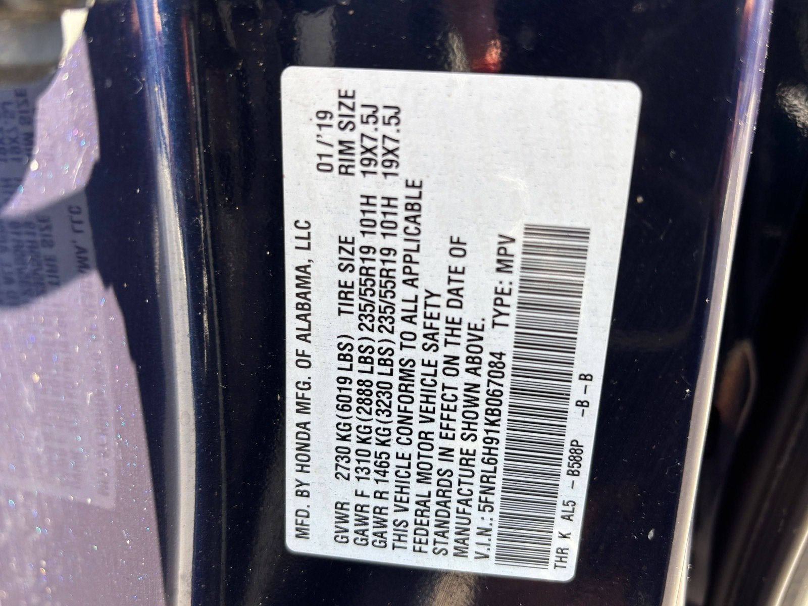 2019 Honda Odyssey Elite
